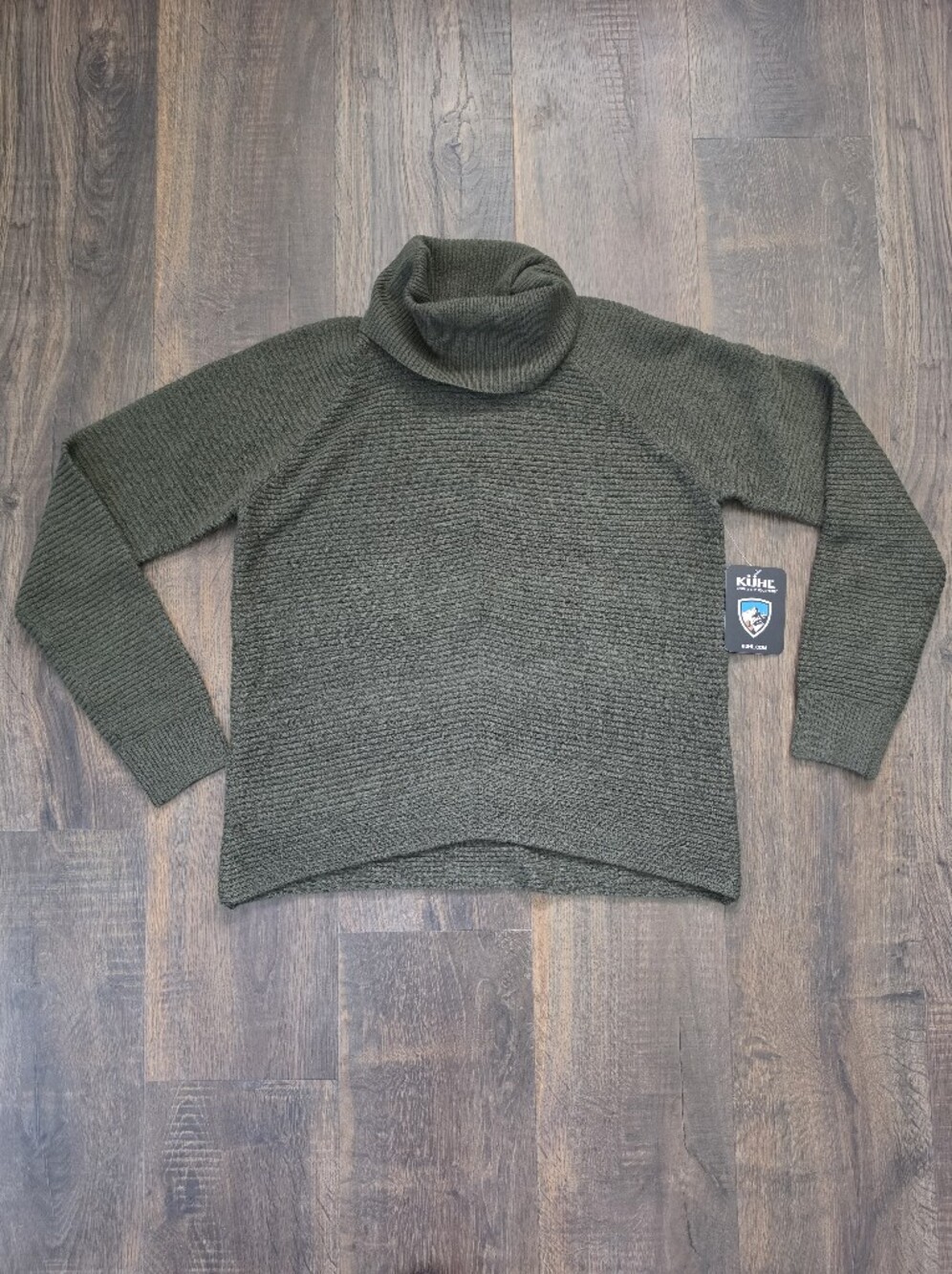 NWT KUHL Solace Cowl Neck Ribbed Knit Sweater S